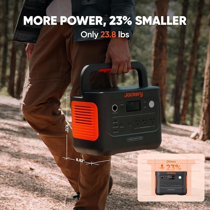 Jackery Explorer 1000 v2 Portable Power Station and 3-Port 102W Fast Charger - Image 6