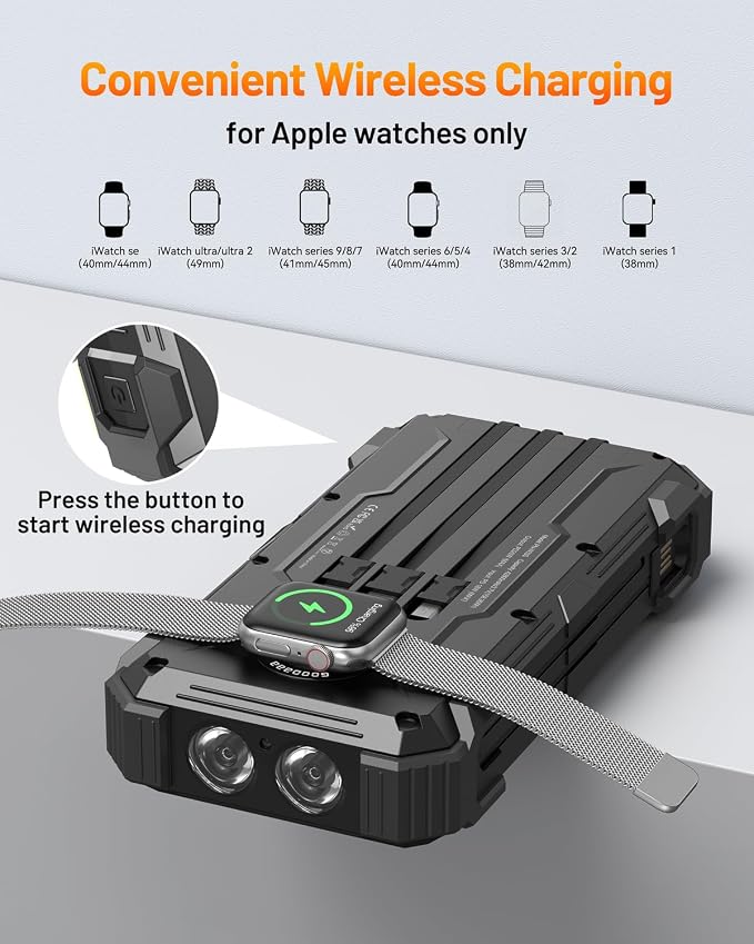 GOODaaa Solar Power Bank, 42800mAh Portable Charger 20W Fast Charging External - Image 4