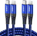 USB C to Lightning Cable 6FT 2Pack Apple MFi Certified iPhone Fast Charger Type by OHBOX