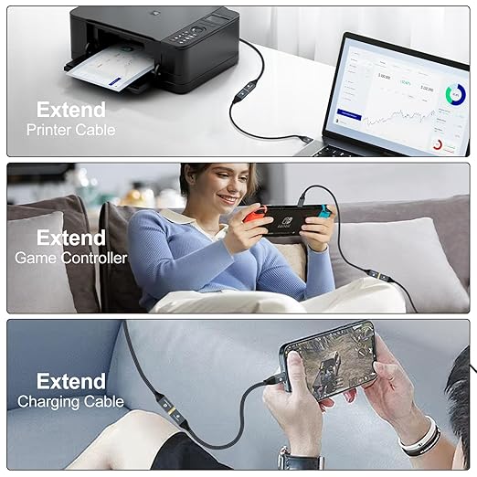 USB 3.0 Extension 6.6FT, USB Male to Female USB 3.0 Extender Cable - Image 4