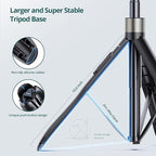 ATUMTEK 65" Selfie Stick Tripod, All in One Extendable Phone Tripod Stand - Image 4