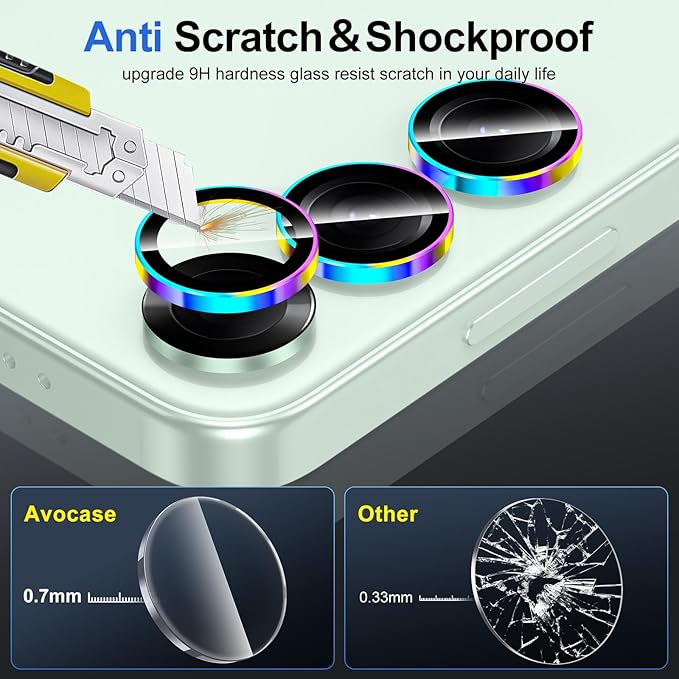for Samsung Galaxy S25 Plus Camera Lens Protector, Individual Metal Ring - Image 3