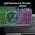 AULA Gaming Keyboard, T102 104 Keys Gaming Keyboard and Mouse Combo - Image 8