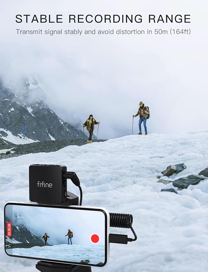 FIFINE Wireless Lavalier Microphone - Image 6