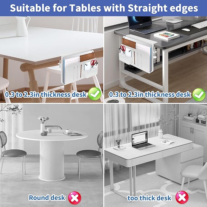 Desk Side Storage, Side Desk Laptop Holder - Image 4