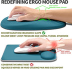 Hokafenle Ergonomic Mouse Pad Wrist Support, Terraced Slope Carpal Tunnel Wrist - Image 2