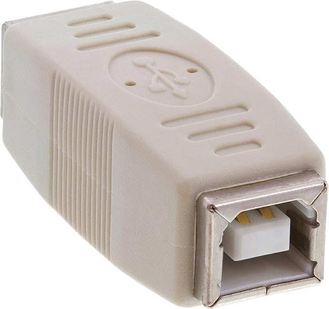 Cmple - USB B to B Adapter USB 2.0 Female to Female Coupler Jack to Jack by Cmple