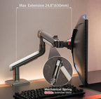 Gaming Monitor-Arm for Flat/Ultrawide/Curved Monitors 27'' to 50 inch, Heavy - Image 8