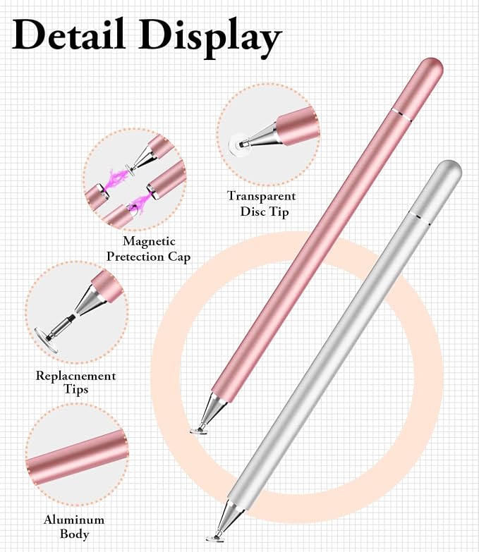 Stylus Pen for iPad, LUNTAK Stylus Pens for Apple/iPhone/Ipad - Image 3