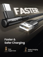AINOPE [2 Pack 1.6FT Type C Cable, 3.1A Type C Charger Fast Charging, Right - Image 4