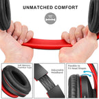 ZIHNIC Bluetooth Headphones Over-Ear, Foldable Wireless and Wired Stereo - Image 5