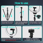 UBeesize 14'' LED Foldable Ring Light - Image 7