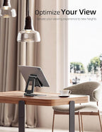 Nulaxy Aluminum Dual Foldable iPad Stand, Fully Adjustable Desktop Tablet Holder - Image 6