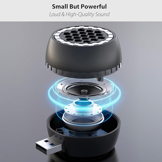 USB Mini Portable Speaker with USB Plug & Play and Bluetooth Connection - Image 5