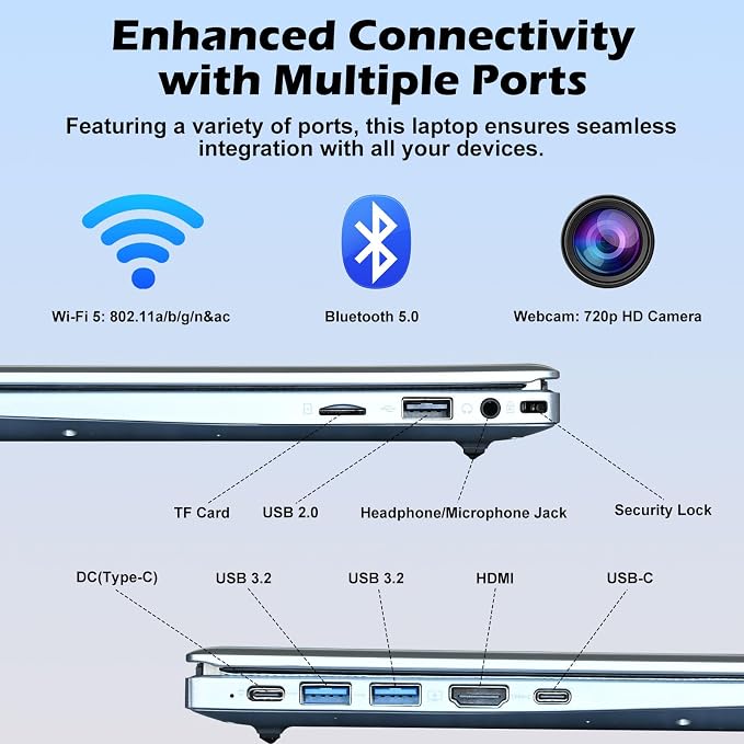 2025 Gina Laptop Computer 15 15.6 Inch FHD - Image 5