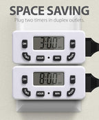 Fosmon 24 Hour Programmable Digital Timer Outlet, ON/Off Program, LCD Display - Image 5