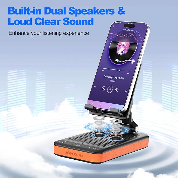 JTEMAN Bluetooth Speaker Phone Stand - Image 6