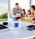 50W USB C Fast Charger Cube, 2 Pack PD+QC Charging Block Power Adapter 5 Port - Image 8