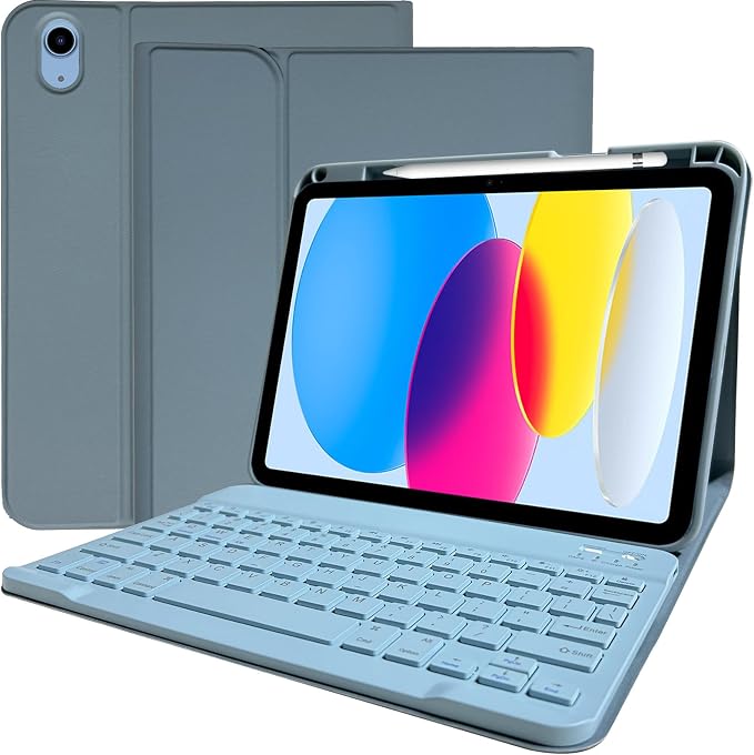 Keyboard Case for iPad 11th 10th Generation by BSBLESS