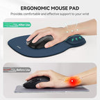 TECKNET Gel Mouse Pad with Wrist Rest, Ergonomic Office Mousepad with Wrist - Image 2