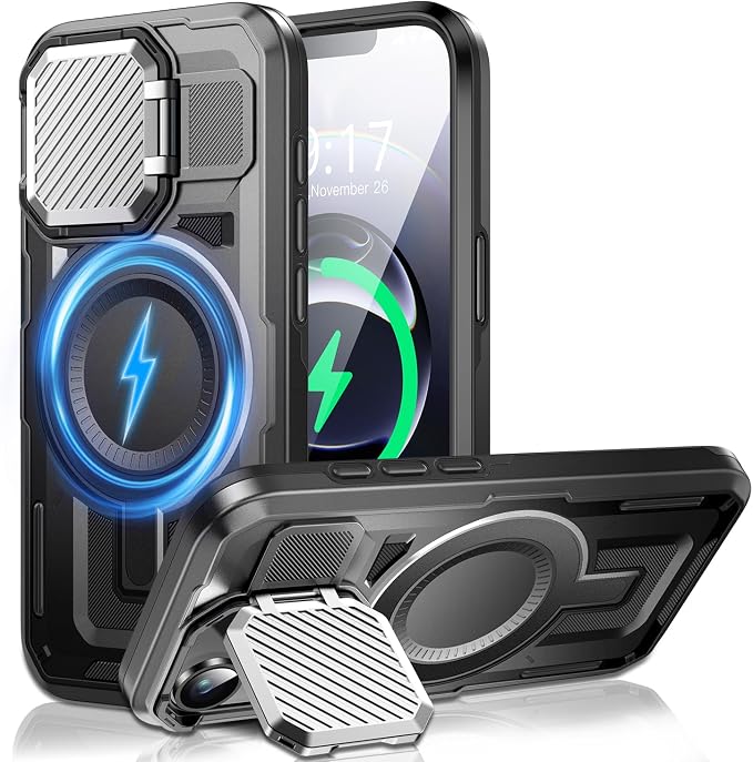 Camera Stand Case for iPhone 16E, 2024 Version Military Grade Protective Soft by Unknown