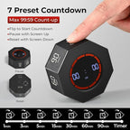 Rechargeable Pomodoro Timer, 8-Angle Auto-Rotating Screen - Image 2