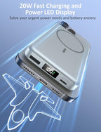 Magnetic Portable Charger, 10000mAh Power Bank, 5 in 1 Portable Charger - Image 4