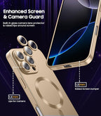 Magnetic for iPhone 16 Pro Case Slim Soft Silicone Bumper Shockproof Metallic - Image 4