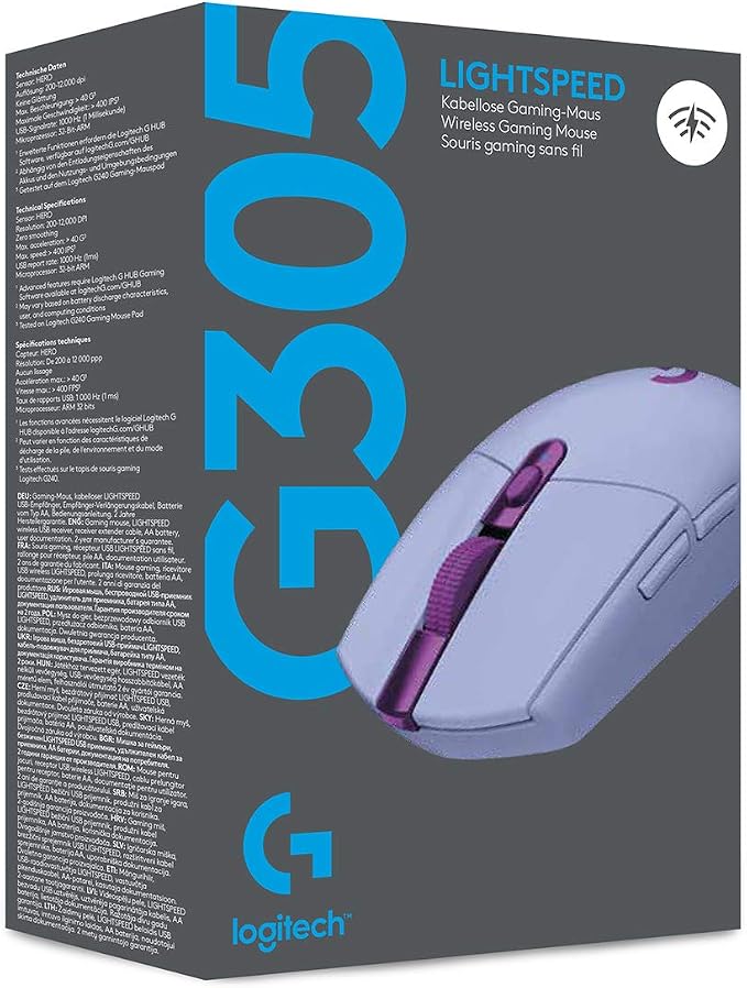 Logitech G305 LIGHTSPEED Wireless Gaming Mouse, Hero 12K Sensor, 000 DPI - Image 10