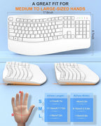 EDJO Ergonomic Wireless Keyboard - Image 5
