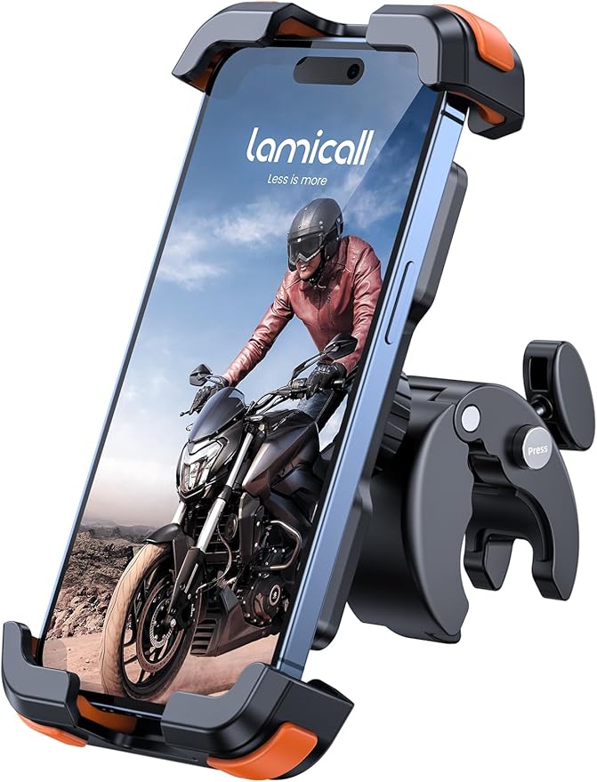 Lamicall Motorcycle Phone Mount, Bike Phone Holder by Lamicall