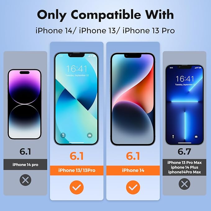 UNBREAKcable Screen Protector for iPhone 14/13/13 Pro Double Shatterproof - Image 2