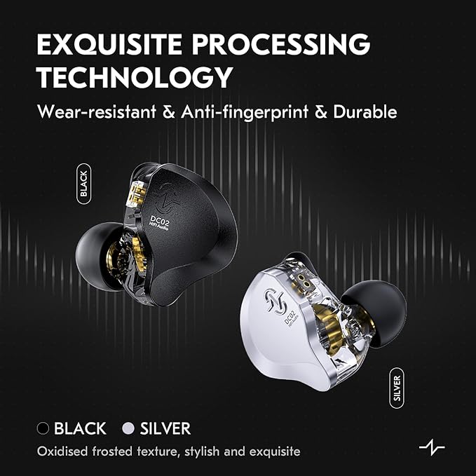 In Ear Earbuds Wired IEM Headphone, CCZ DC02 Dual Magnetic Circuit DD HIFI - Image 3