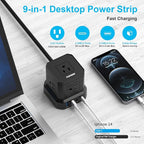 Power Strip with USB, USB C Power Strip with 5 Outlets, 2 USB-C & 2 USB-A - Image 2