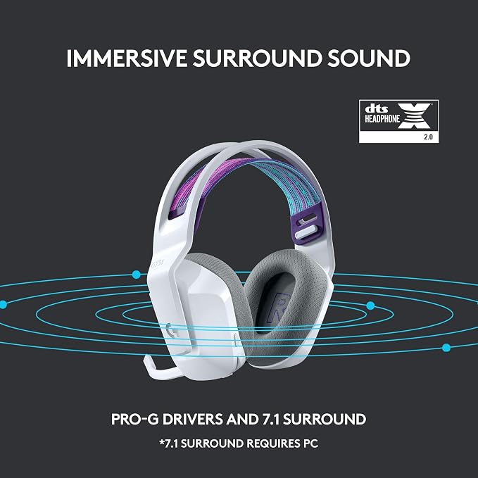 Logitech G733 Lightspeed Wireless Gaming Headset, Suspension Headband, - Image 10