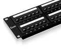 NewYork Cables 48 Port Cat6 Patch Panel – 10Gb Ethernet, 2U Rackmount 19-Inch by NewYorkCables
