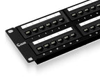 NewYork Cables 48 Port Cat6 Patch Panel – 10Gb Ethernet, 2U Rackmount 19-Inch by NewYorkCables