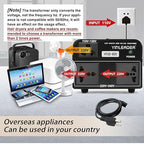 Yinleader 800W Voltage Converter Step Up 110V-120V to 220V-240V & Step Down - Image 3