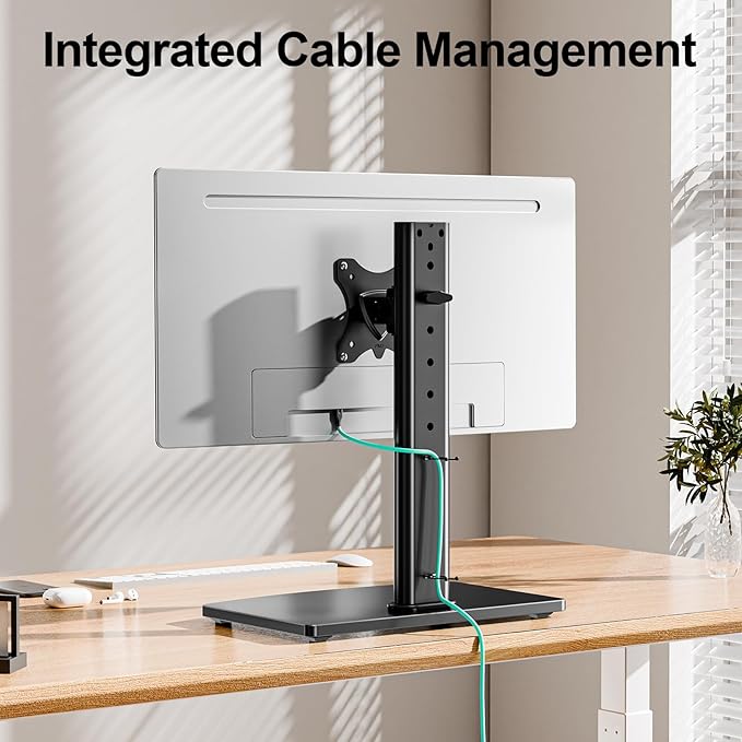 MOUNT PRO Single Monitor Stand Fits Max 32 inch Screen, Free-Standing Computer - Image 8