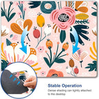Pink Cute Flower Mouse Pad, Floarl Mouse Pad Custom Design, Square Waterproof - Image 6
