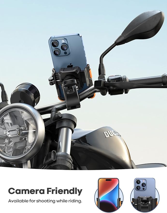 Lamicall Motorcycle Phone Mount Holder - Image 2