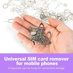 16 Pack SIM Card Ejector Tool Kit, Phone Tray Opener Pin - Image 4
