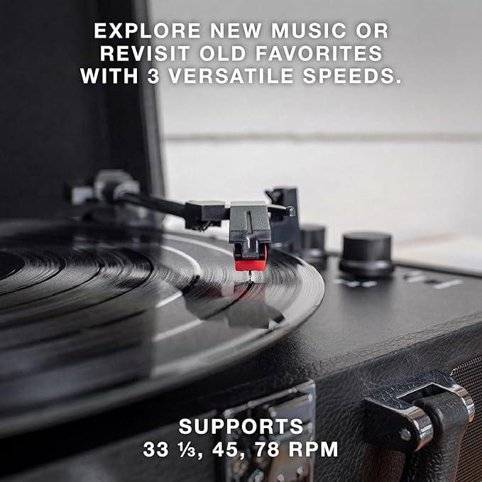 Victrola Journey Bluetooth Portable Suitcase Record Player – - Image 3