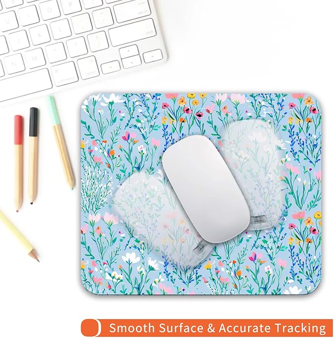 Square Mouse Pad Plants, Personalized Premium-Textured Custom Mouse Mat Design - Image 4