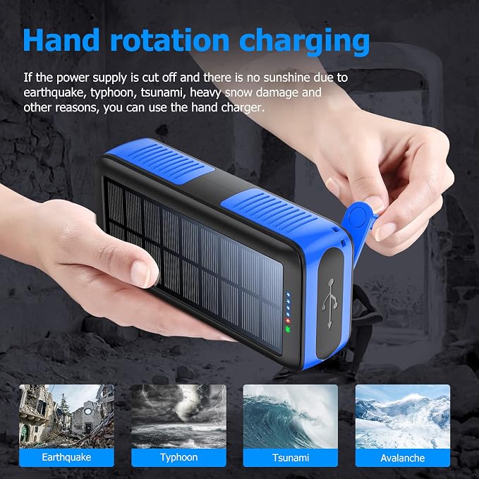 Solar Charger Power Bank 63200mAh, Portable Charger - Image 5