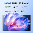 24'' Large Portable Monitor, FHD 120HZ 120% SRGB IPS USB-C HDMI Work Home - Image 2