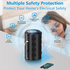 Tower Power Strip with 15W Wireless Charger, 15FT Extension Cord with Multiple - Image 3