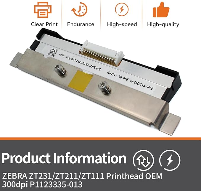 P1123335-013 New Printhead for Zebra ZT231 ZT211 ZT111 Thermal Industrial - Image 3