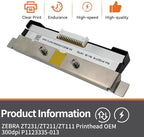 P1123335-013 New Printhead for Zebra ZT231 ZT211 ZT111 Thermal Industrial - Image 3