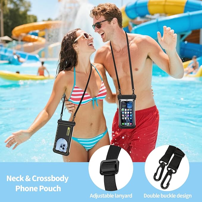 2 Pack Waterproof Phone Pouch, IP68 Waterproof Phone Cases Floating Up to 8.5" - Image 6